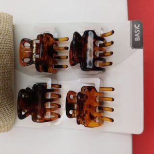 4 pinces crabe marron clair