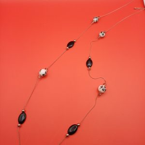 collier sautoir en verre N°115