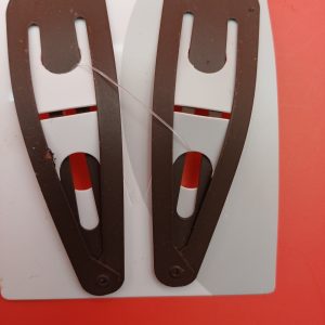 lot de 2 pinces marron