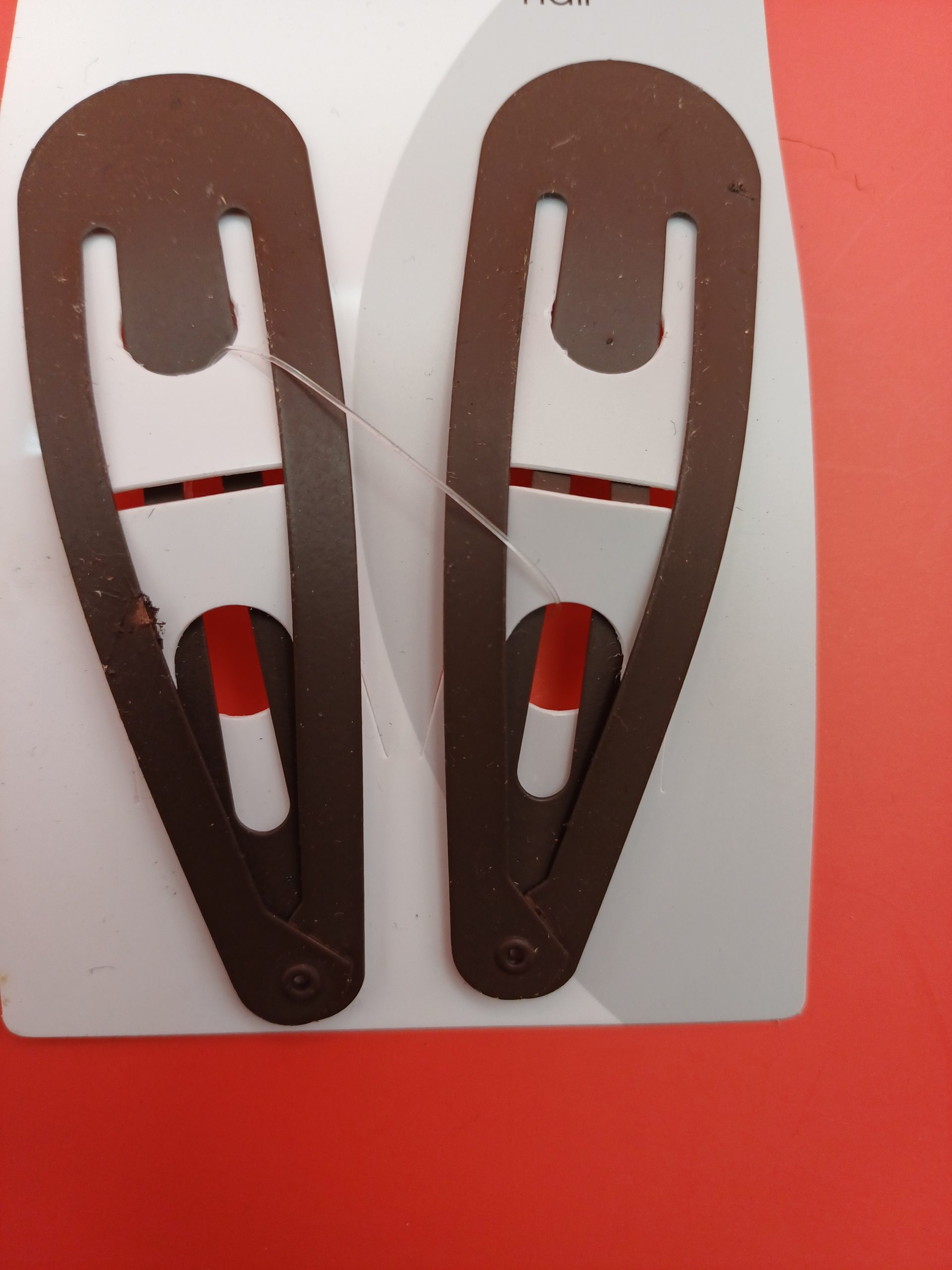 lot de 2 pinces marron