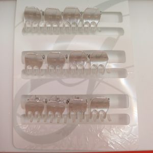 12 mini pinces  blanches