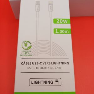 Cable USB-C vers Lightning ref820