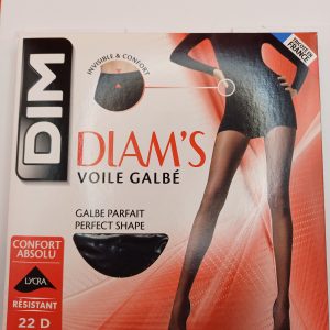 DIM voile galbé T2. noir