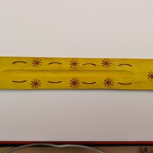 Porte encens jaune