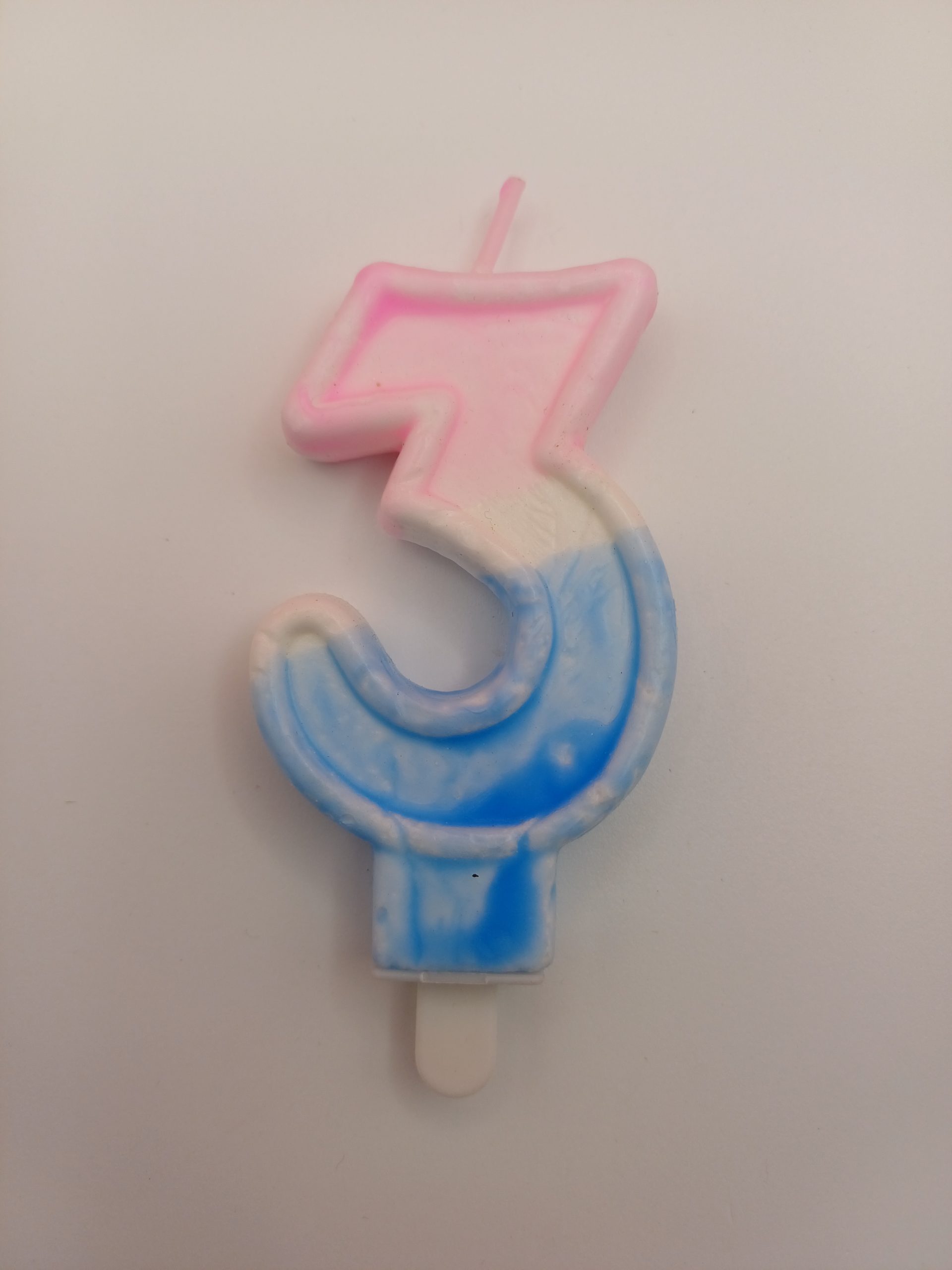 Bougie anniversaire chiffre 3