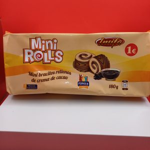 Mini rolls choco 180 grs