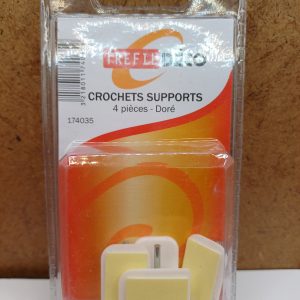 Crochets support x4 blanc