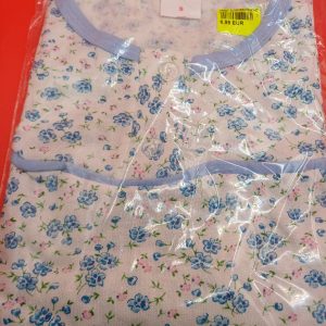 Chemise de nuit S petites fleurs bleu