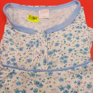 Chemise de nuit L fleur bleue