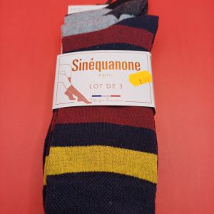 lot de 3 paires de chaussettes sinéquanone 39/41