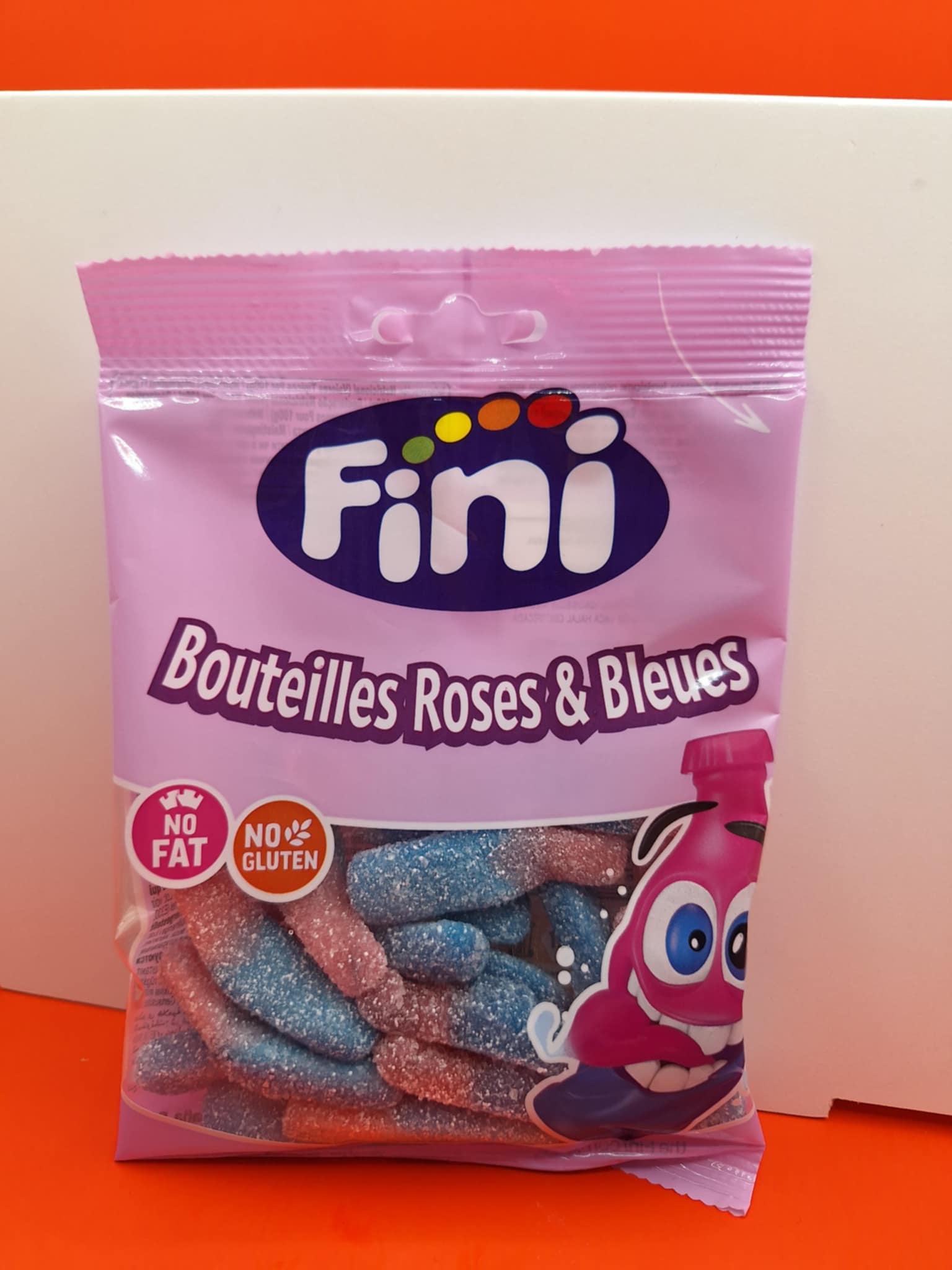 Bonbon cola bouteilles roses et bleues 90g