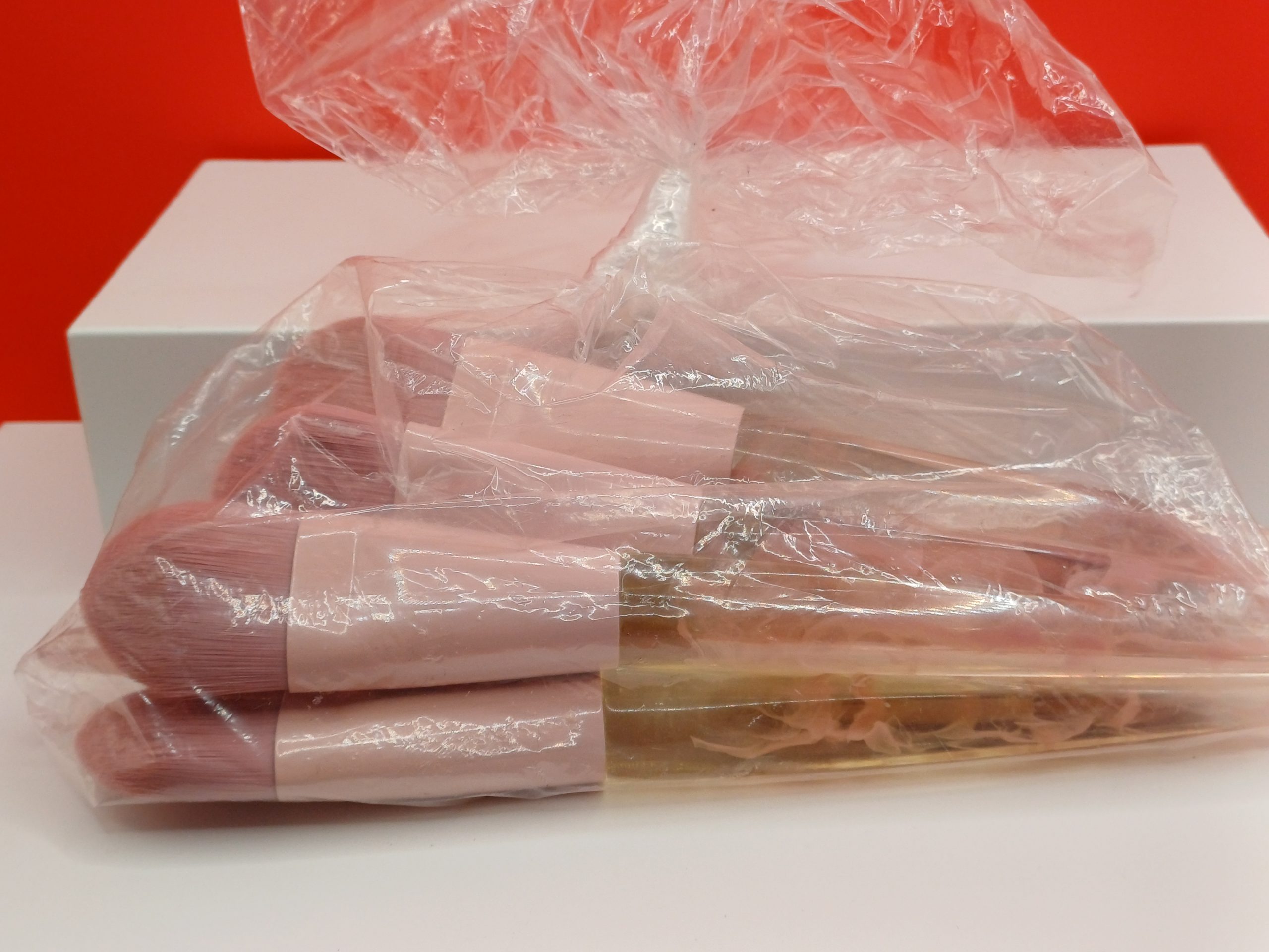 lot de 6 pinceaux rose