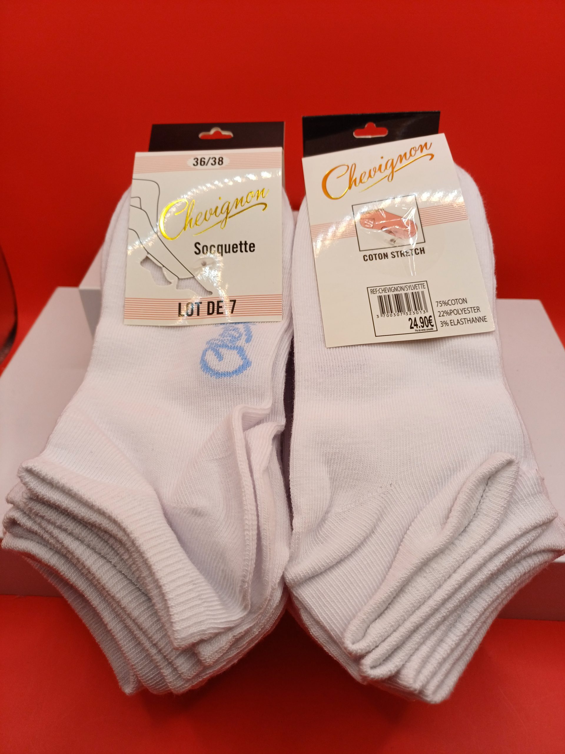 Lot de 7 socquettes Chevignon 36/38