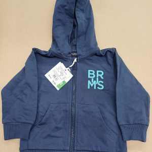 Sweat zippé bleu brums 12 mois