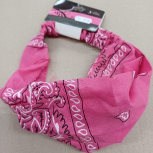 Bandeau rose bandana