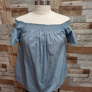 Top Brave soul london taille S Bleu clair
