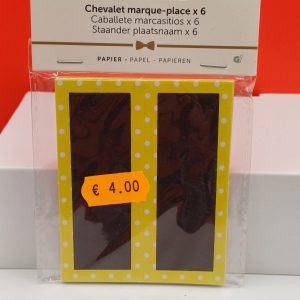 Marque place x6 jaune
