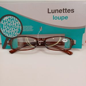 Lunette loupe marron +1.50