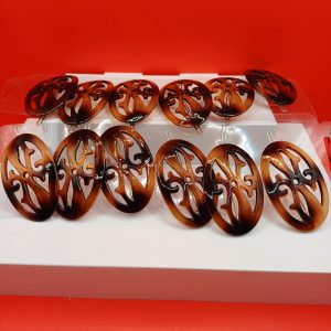 Lot de 12 pinces marron