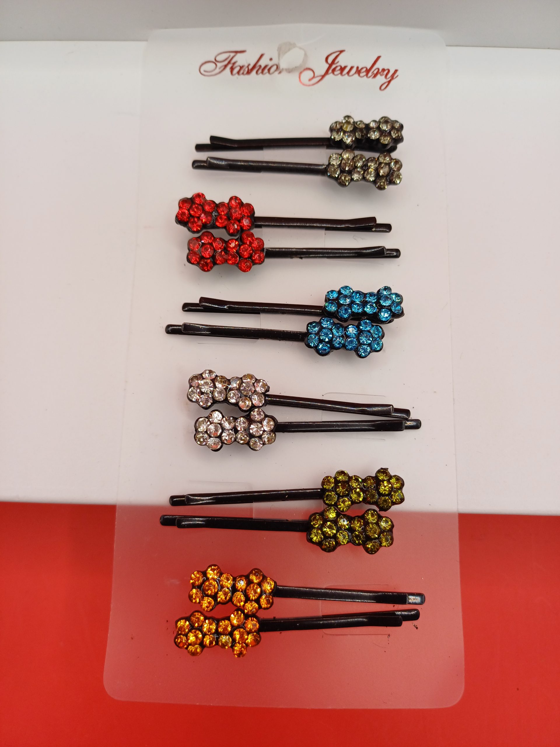 lot de 12 pinces avec brillant