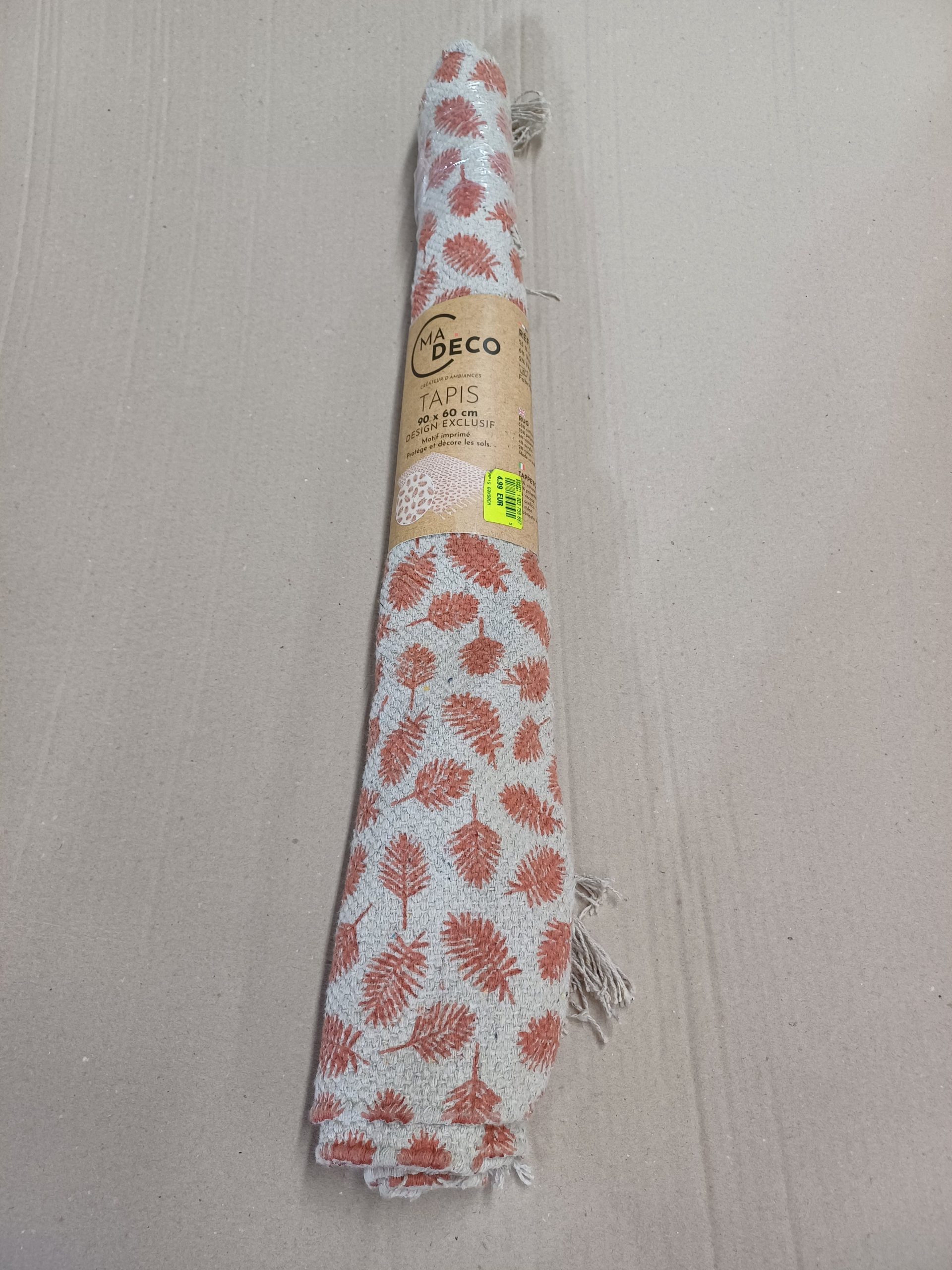Tapis feuille 90x60 cm
