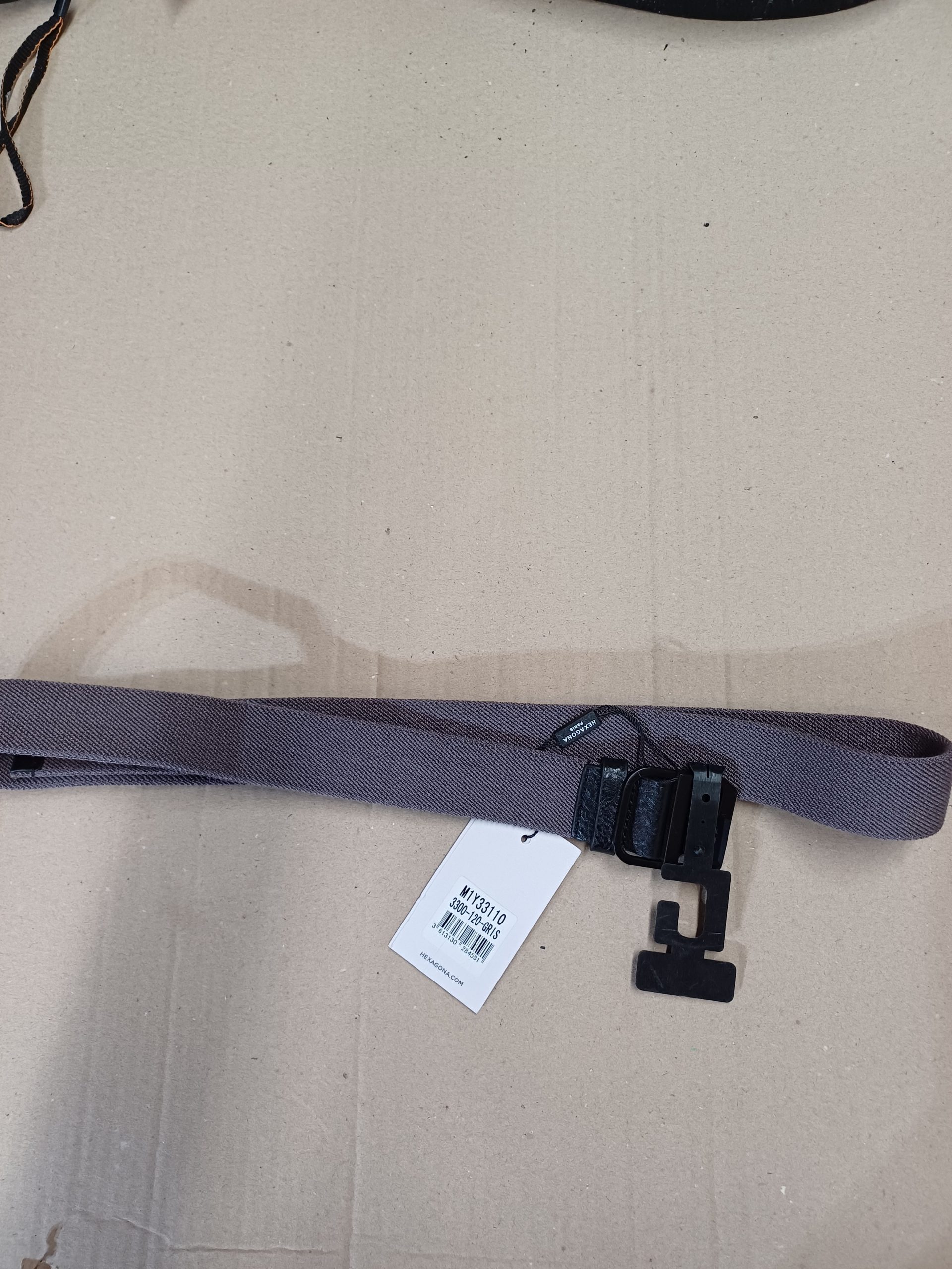 Ceinture Hexagona gris 120 cm