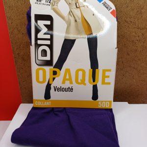 Collant opaque violet DIM taille 1/2