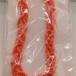 Bandeau fin style perle  saumon