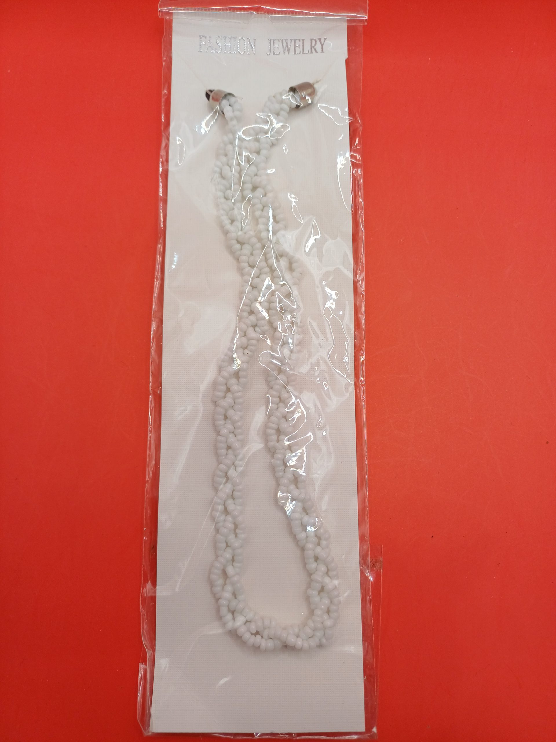 Bandeau fin style perle blanc – Image 4