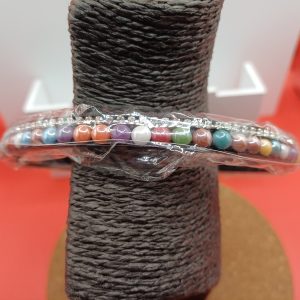 Serre tête perles multicolores et brillant
