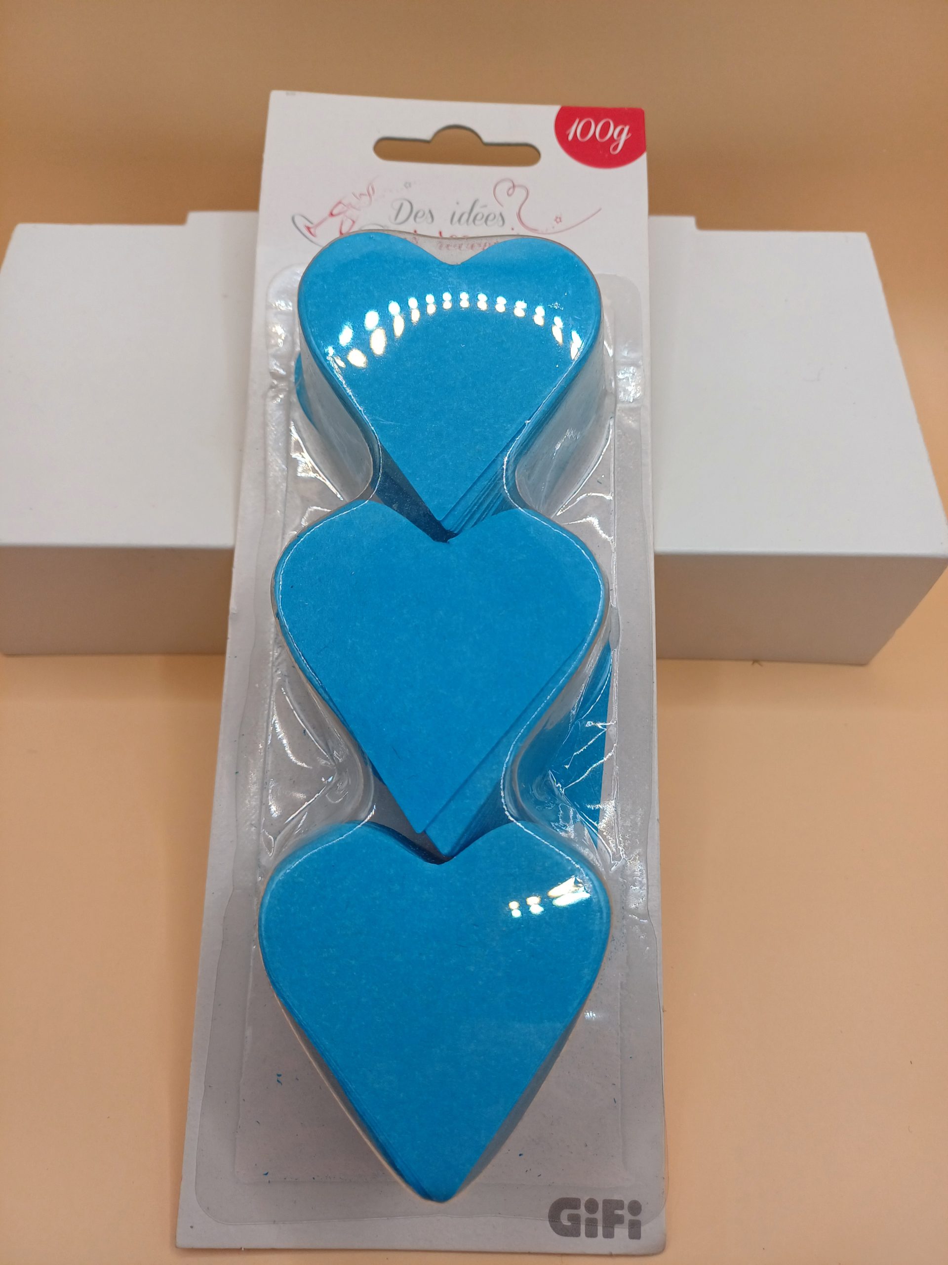 Confetti cœur bleu 100 grs