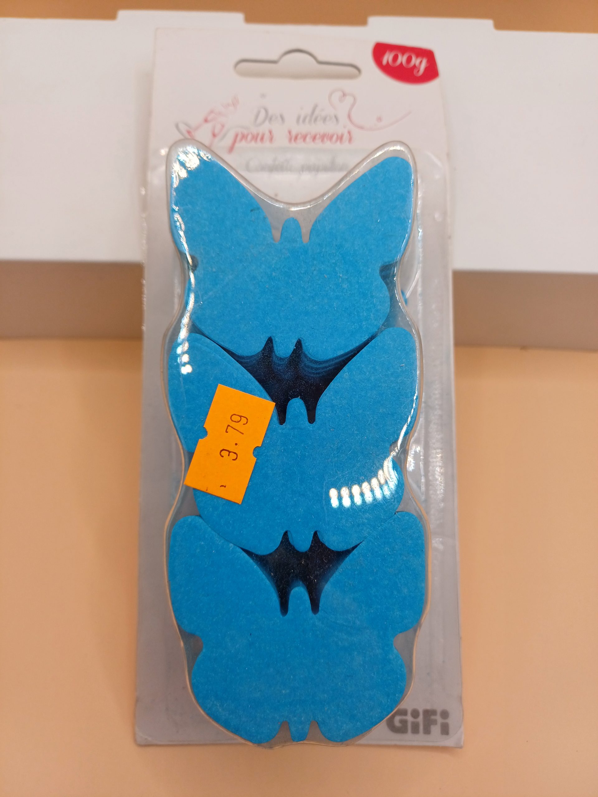 Confetti papillon bleu 100 gr