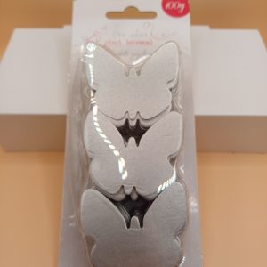 Confetti papillon gris argenté 100 gr
