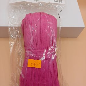 Raffia pelote rose fuchsia