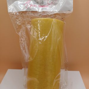 Organza rouleau 25 m or pailleté