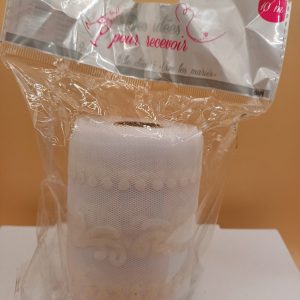Tulle blanc VIVE LES MARIES 10 m