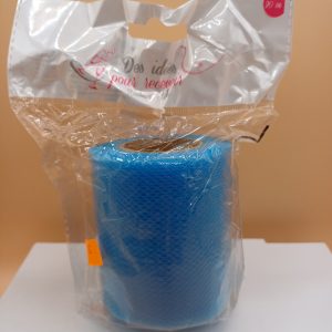 Tulle bleu rouleau de 20 m
