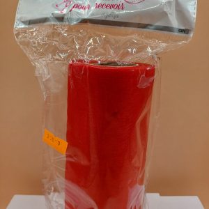 Organza rouge rouleau de 25 m