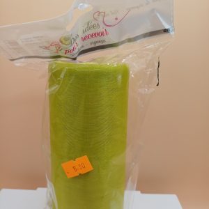 Organza vert rouleau de 25 m