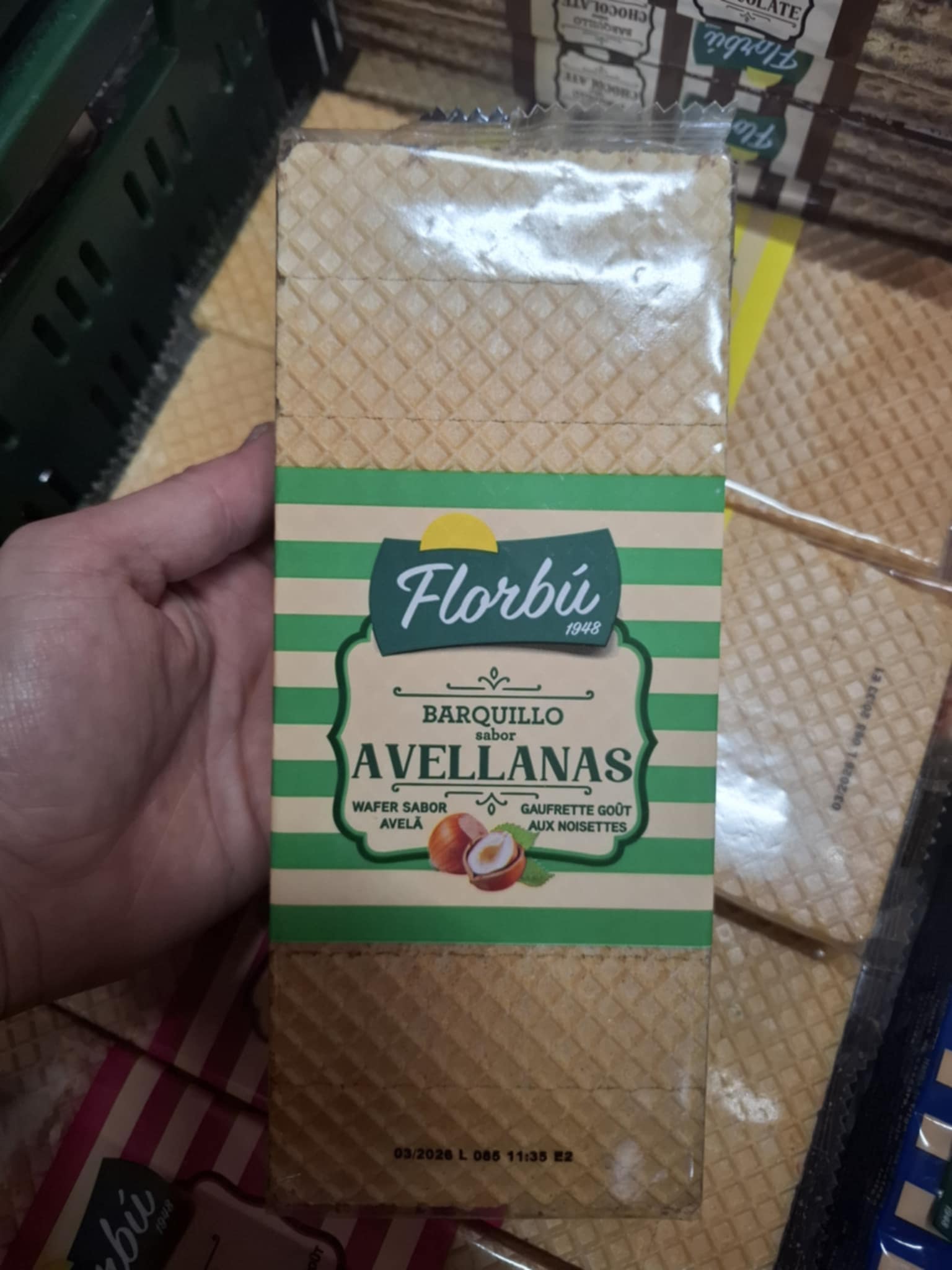 Gaufrettes noisette 200grs florbu