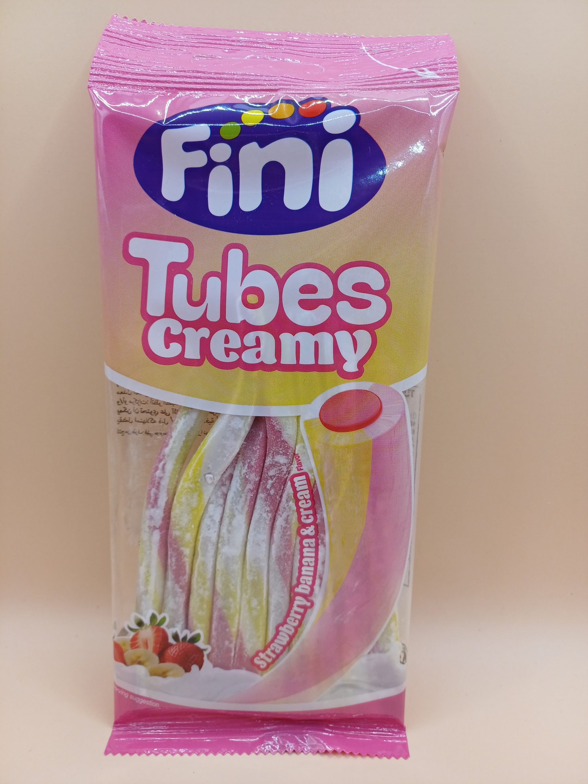 Fini Tubes creamy Strawberry banana&cream 80 gr