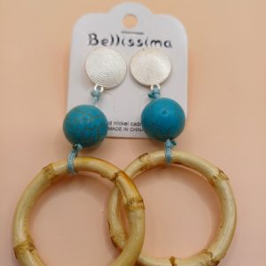 BO argenté bleu et bois N°121