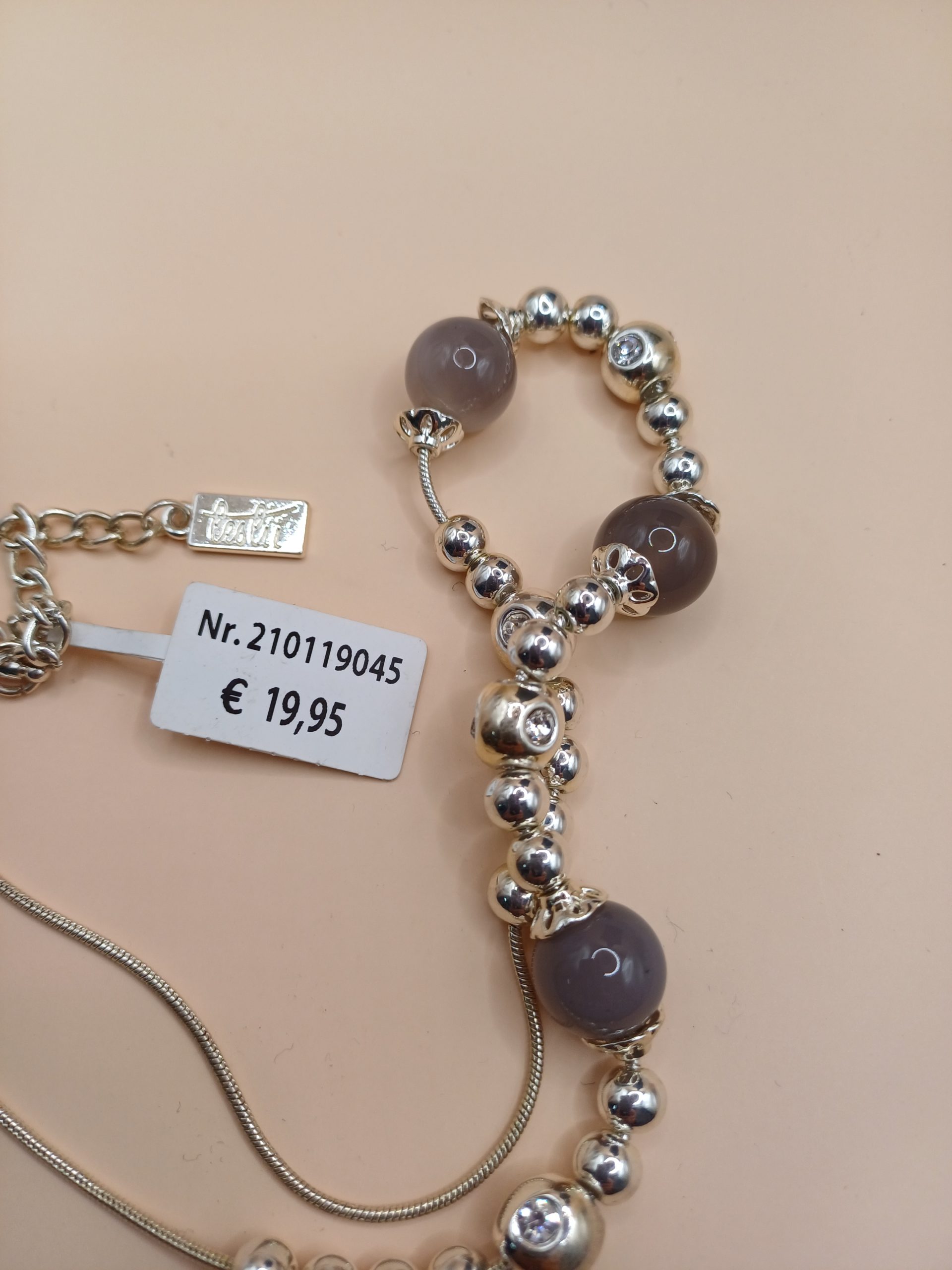 Collier boule argenté N°107 – Image 2