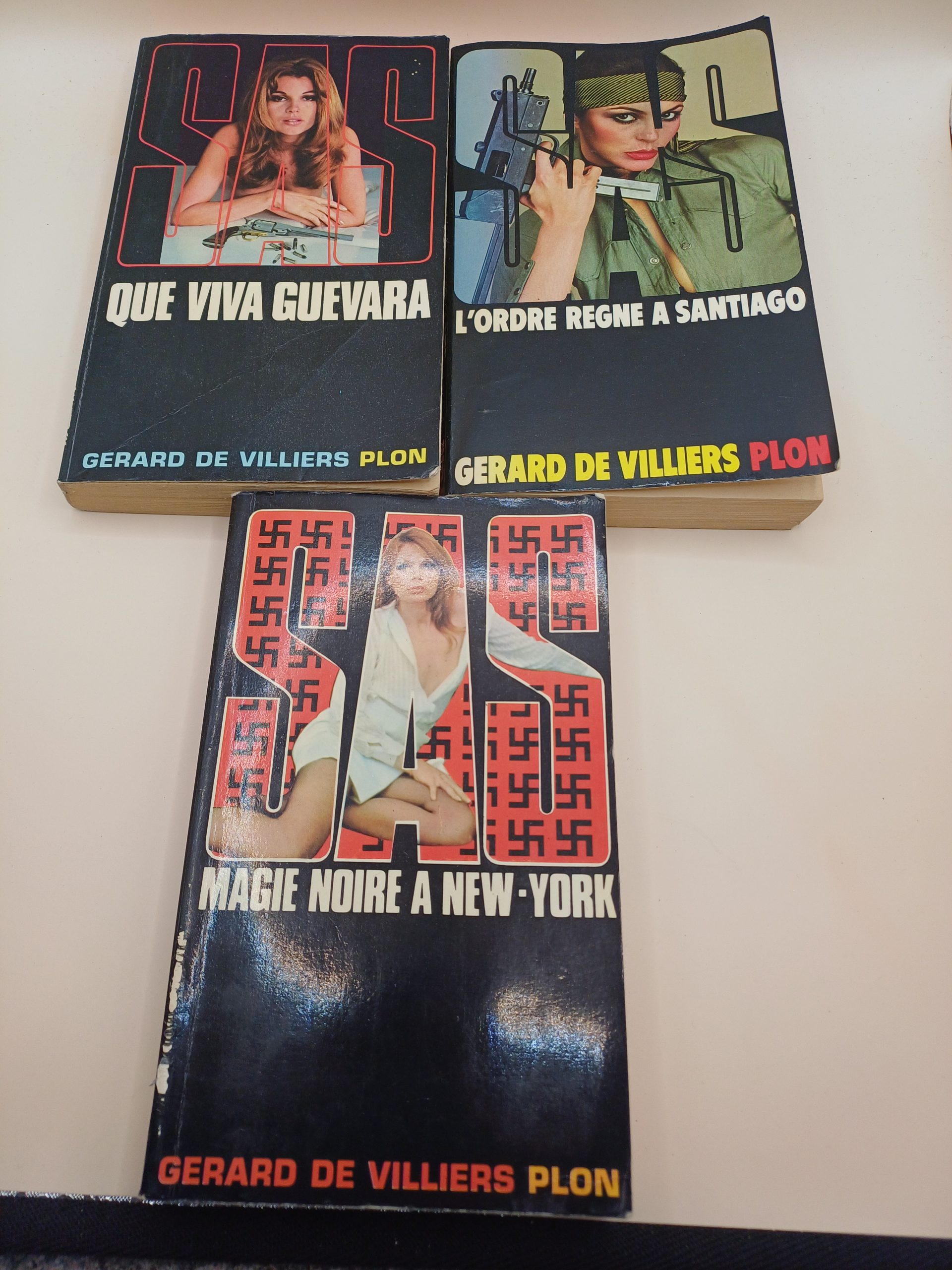 lot de 3 livres collection SAS