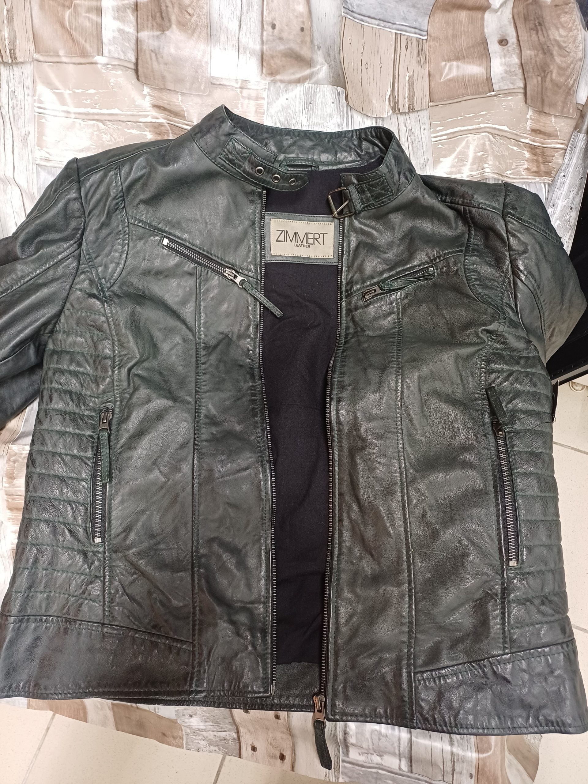 VESTE CUIR d'agneau taille 42