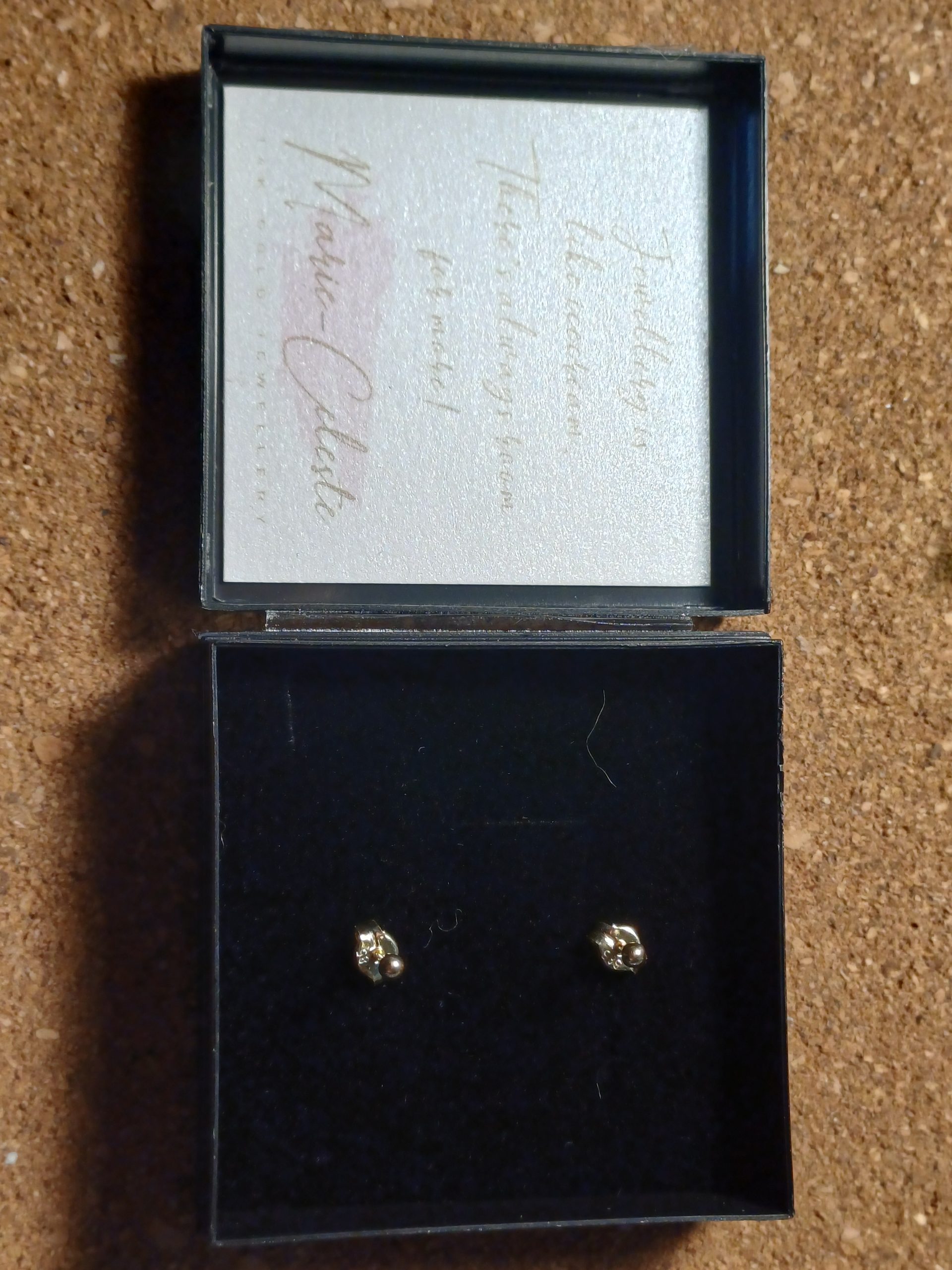 Clous boule 2mm Marie céleste or – Image 4