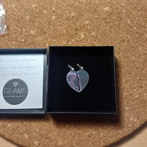 Coeur cassable pendentif argent N°5