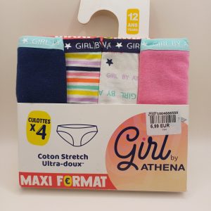 Culottes x 4 athena 12 ans