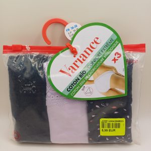3 slip coton bio variance 36/38