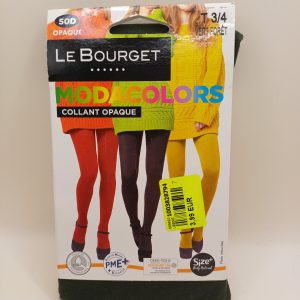 Collant opaque vert foret taille 3/4 Le Bourget. 50D